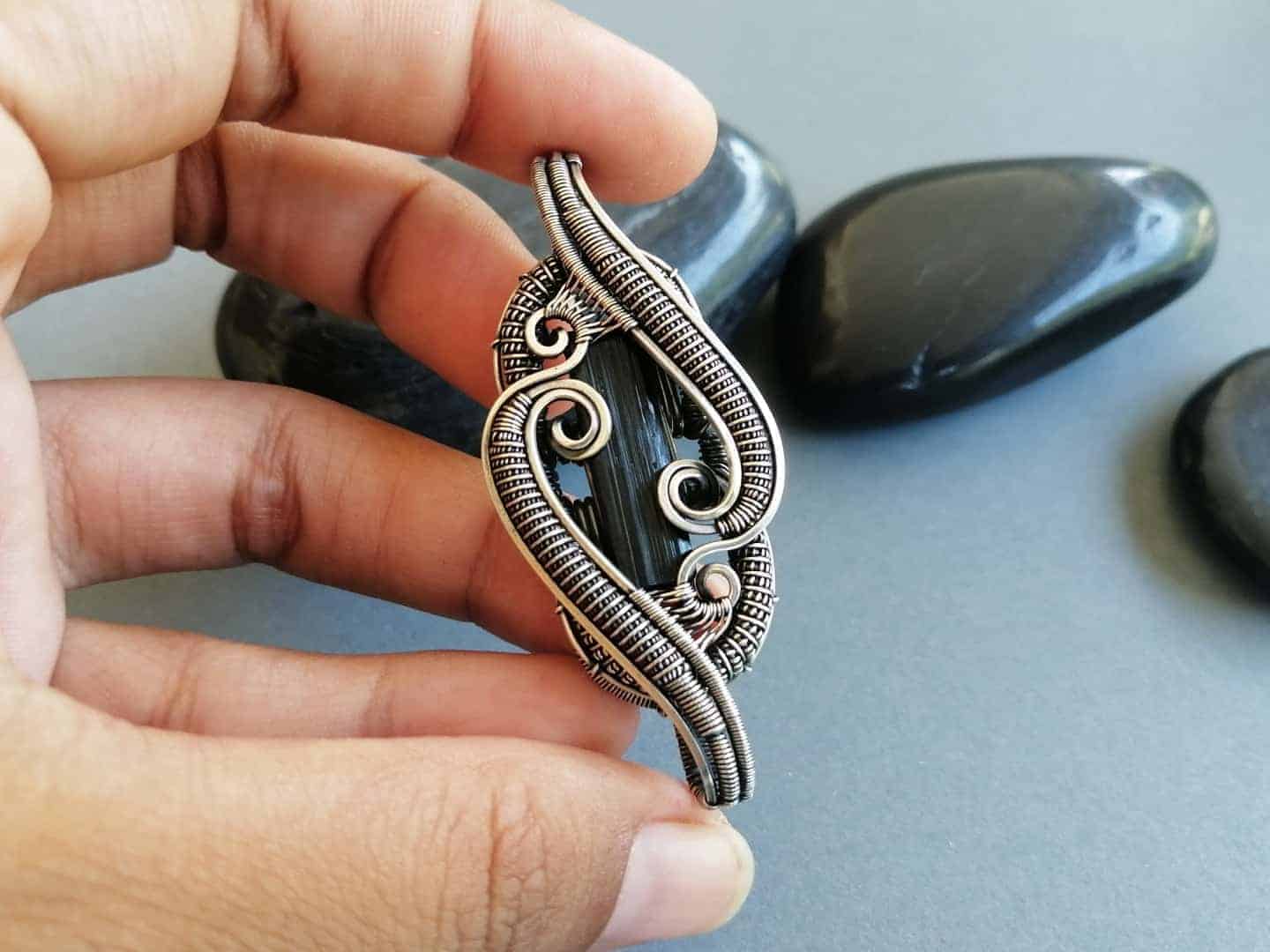 tourmaline wire wrap