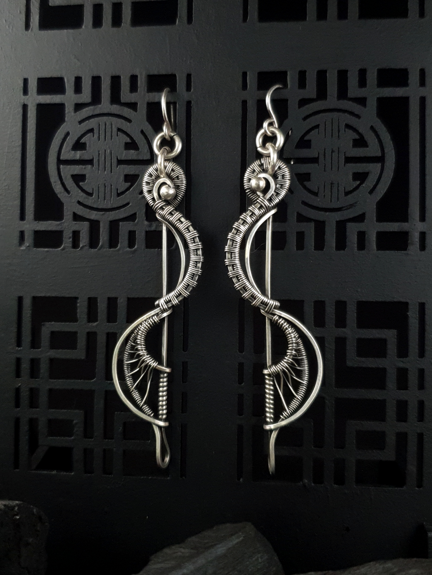Sigma - Silver Earrings