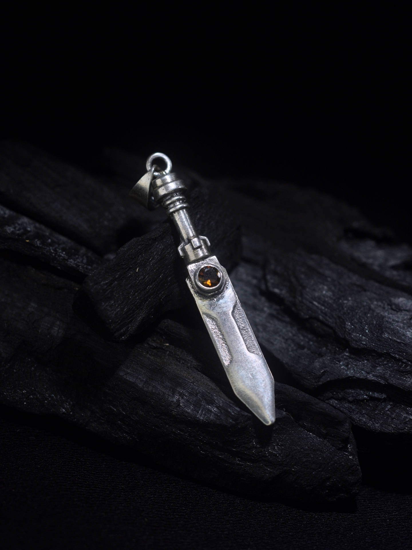 Damocles - Silver Sword Pendant