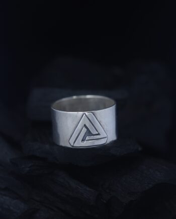 Penrose Triangle Silver Ring