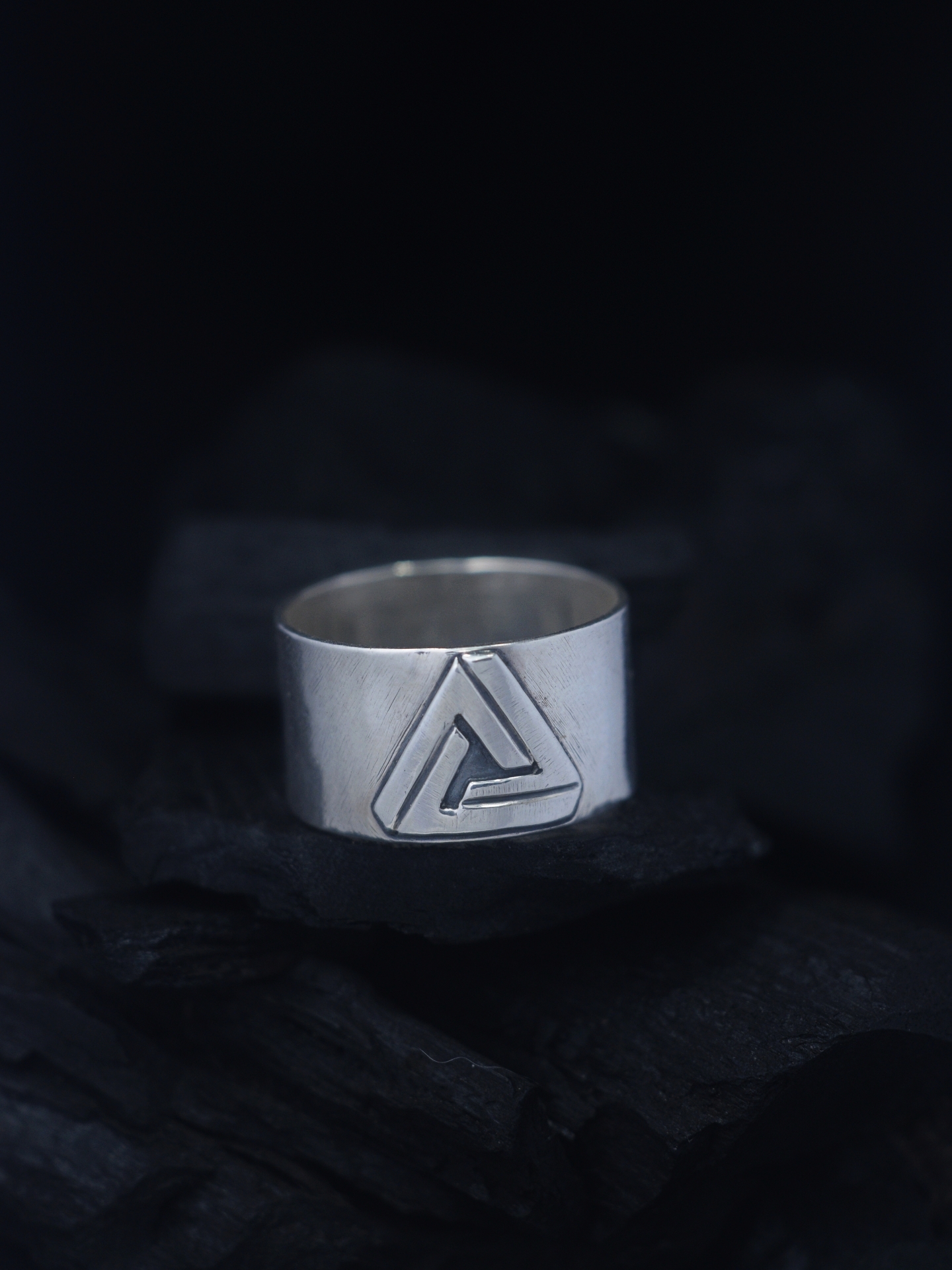 Penrose Triangle Silver Ring