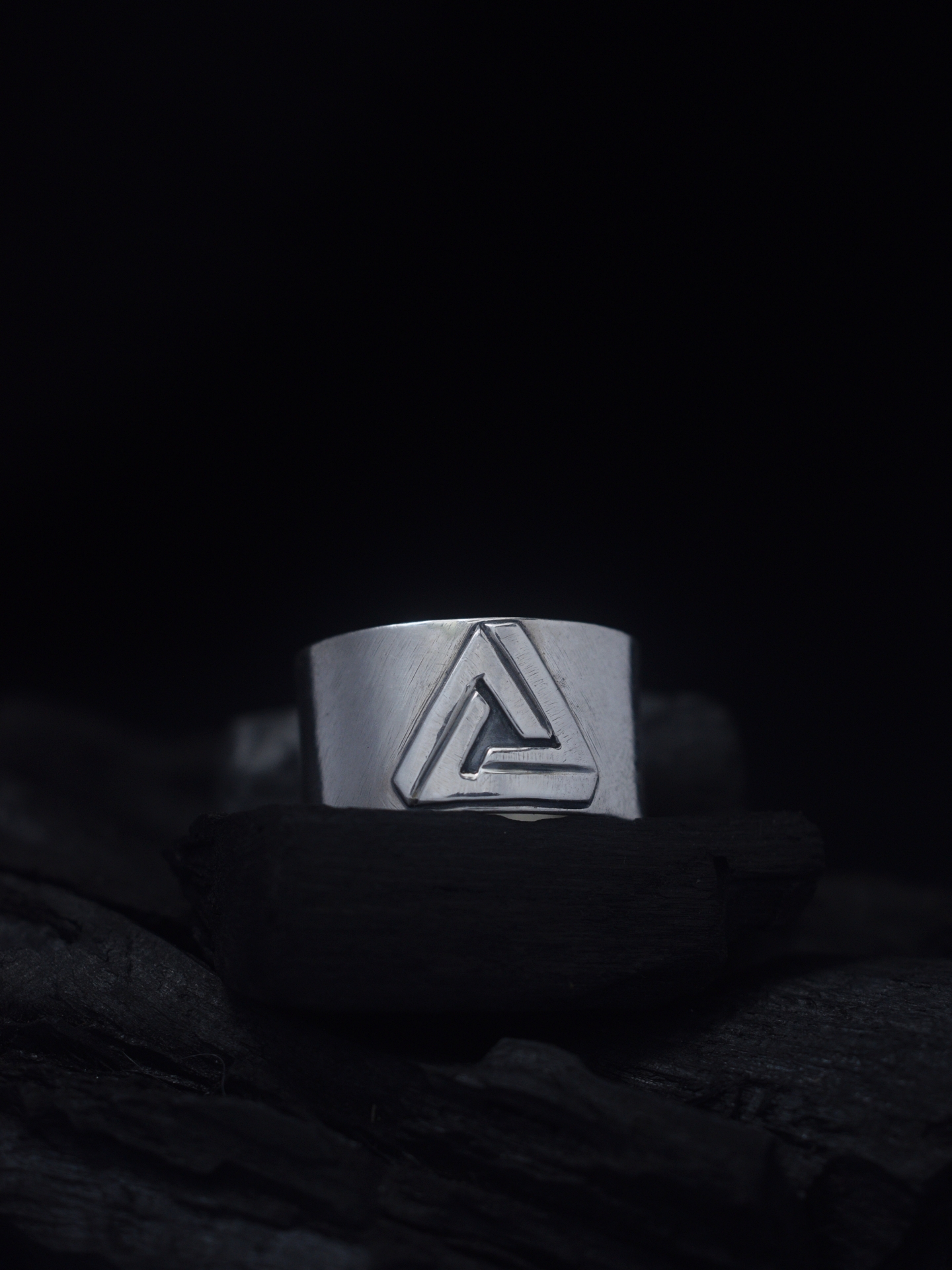 Penrose Triangle Silver Ring