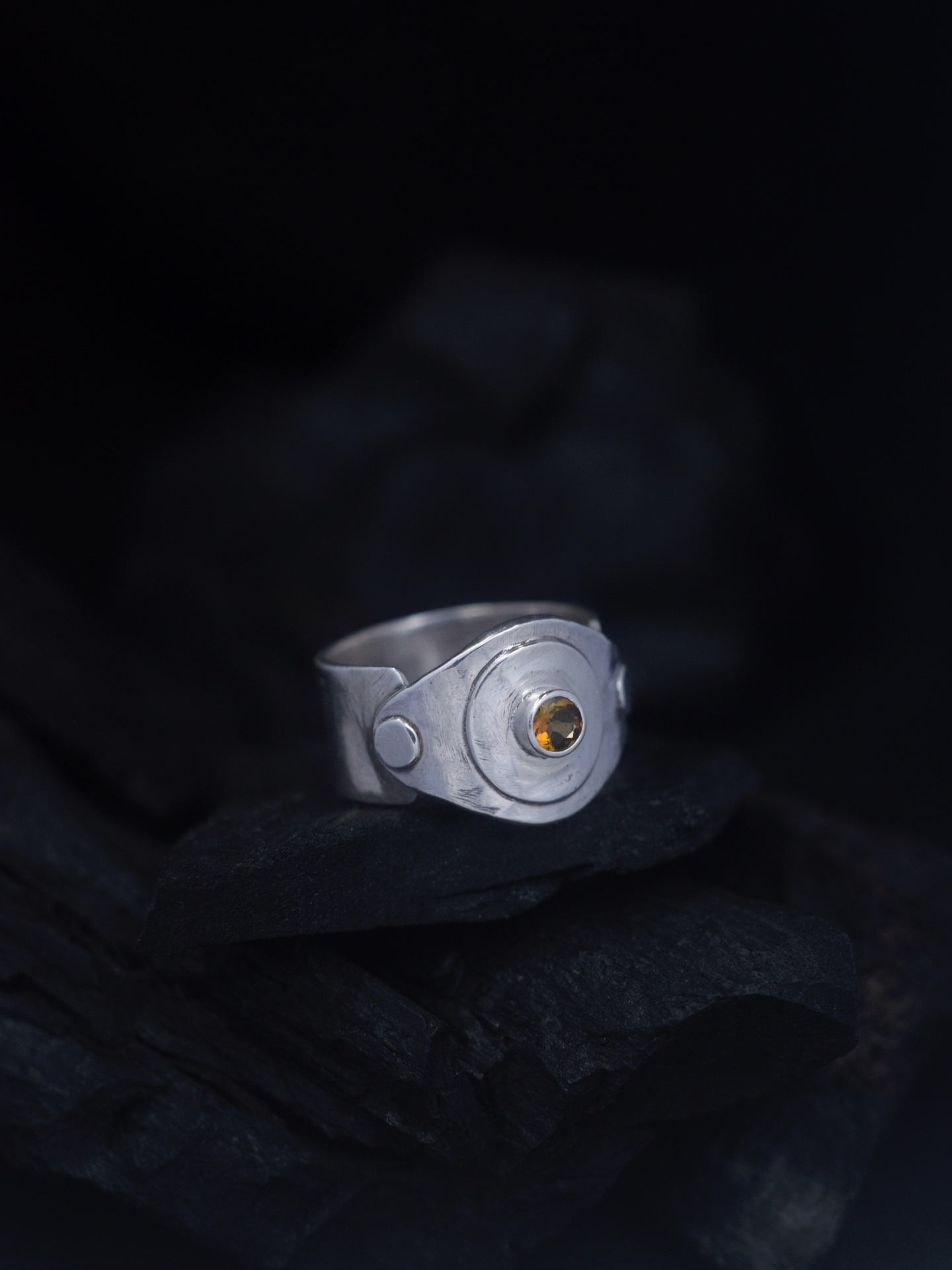 Svalinn Silver Tourmaline Ring