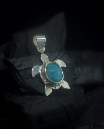 Turtle Silver Pendant