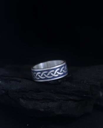 Celtic Lapis Lazuli Silver Ring