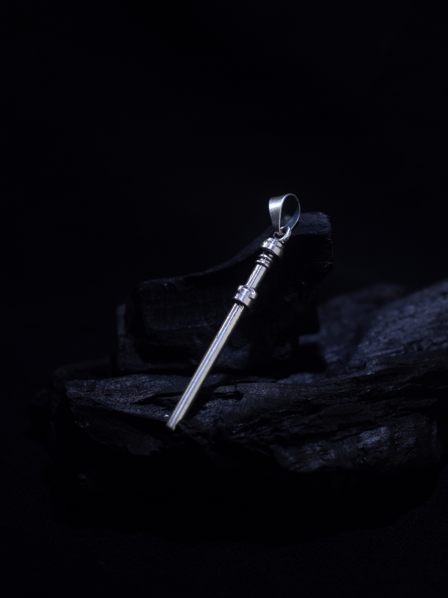 Light Saber- Star Wars Silver Pendant