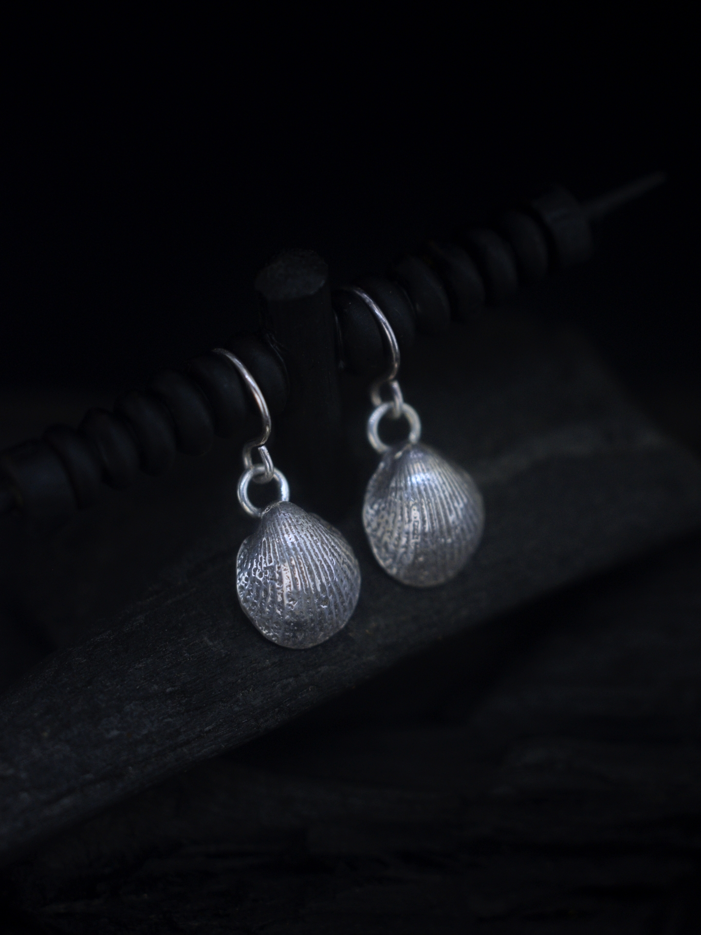 Anadara - Seashell Silver Earrings